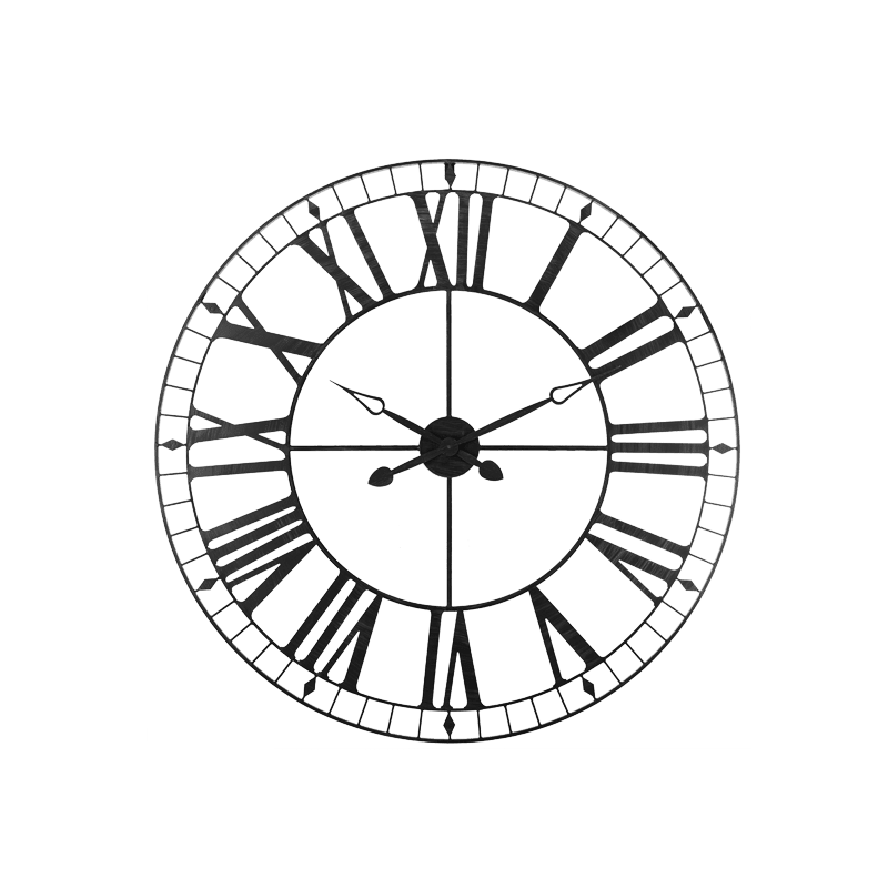 Horloge en métal ISMAEL coloris noir