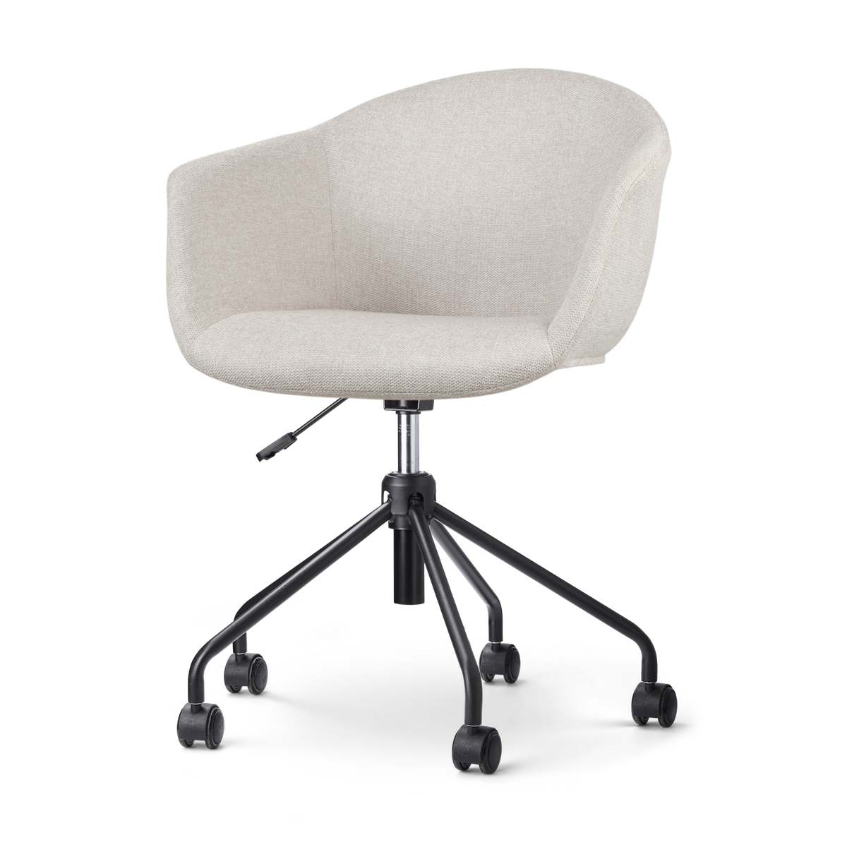 Nolon Nout-Otis Bureaustoel Beige - Armleuningen - Zwart