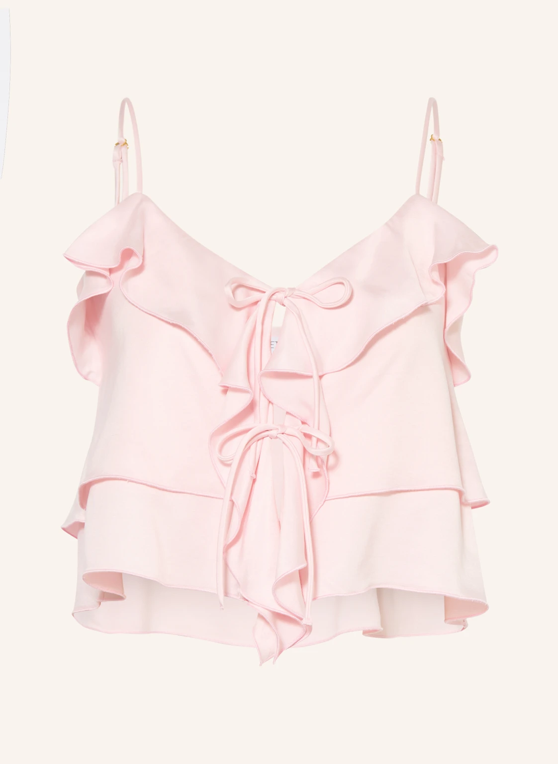 NINETY-9 Cropped-Top ROMANTIC mit Volants