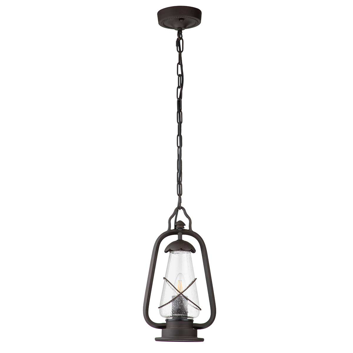 Lampa sufitowa zewnętrzna Miners stary brąz 1 x E27 x 60W IP44 Elstead