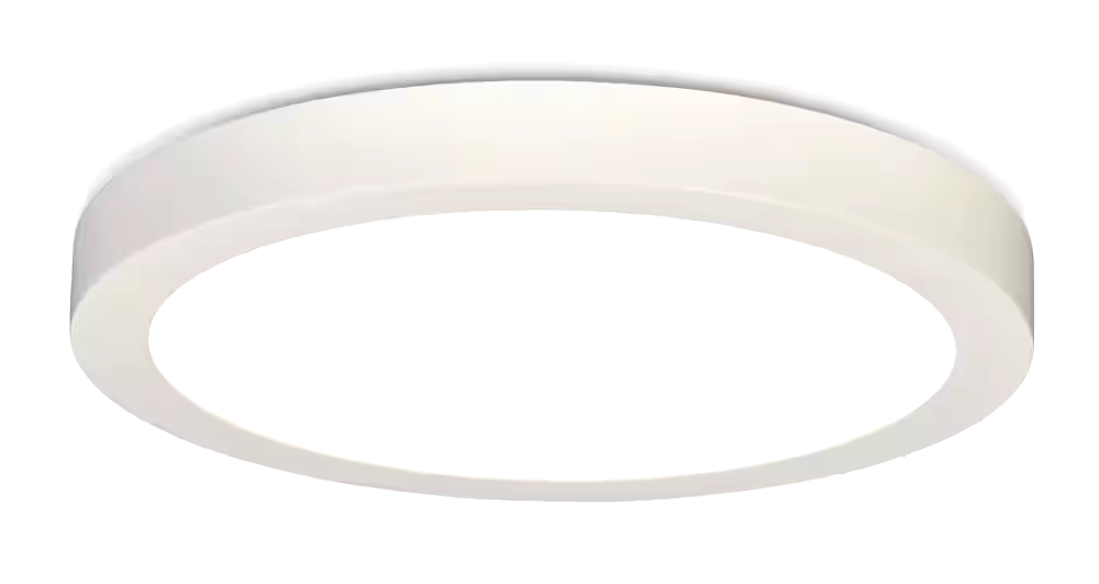 NOMA Slim Round LED Flush Mount Ceiling Light Fixture, 10-in