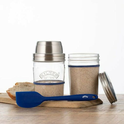 New Kilner Glass Create And Make Sourdough Starter Set 350Ml
