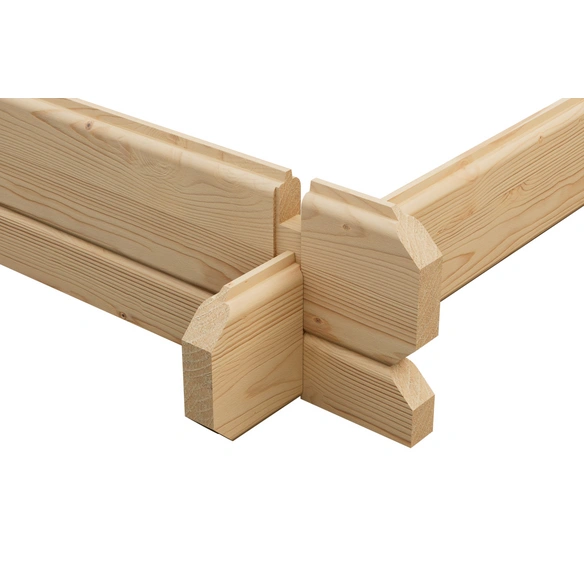 Anbau für Blockbohlenhaus »Malta 1«, Holz