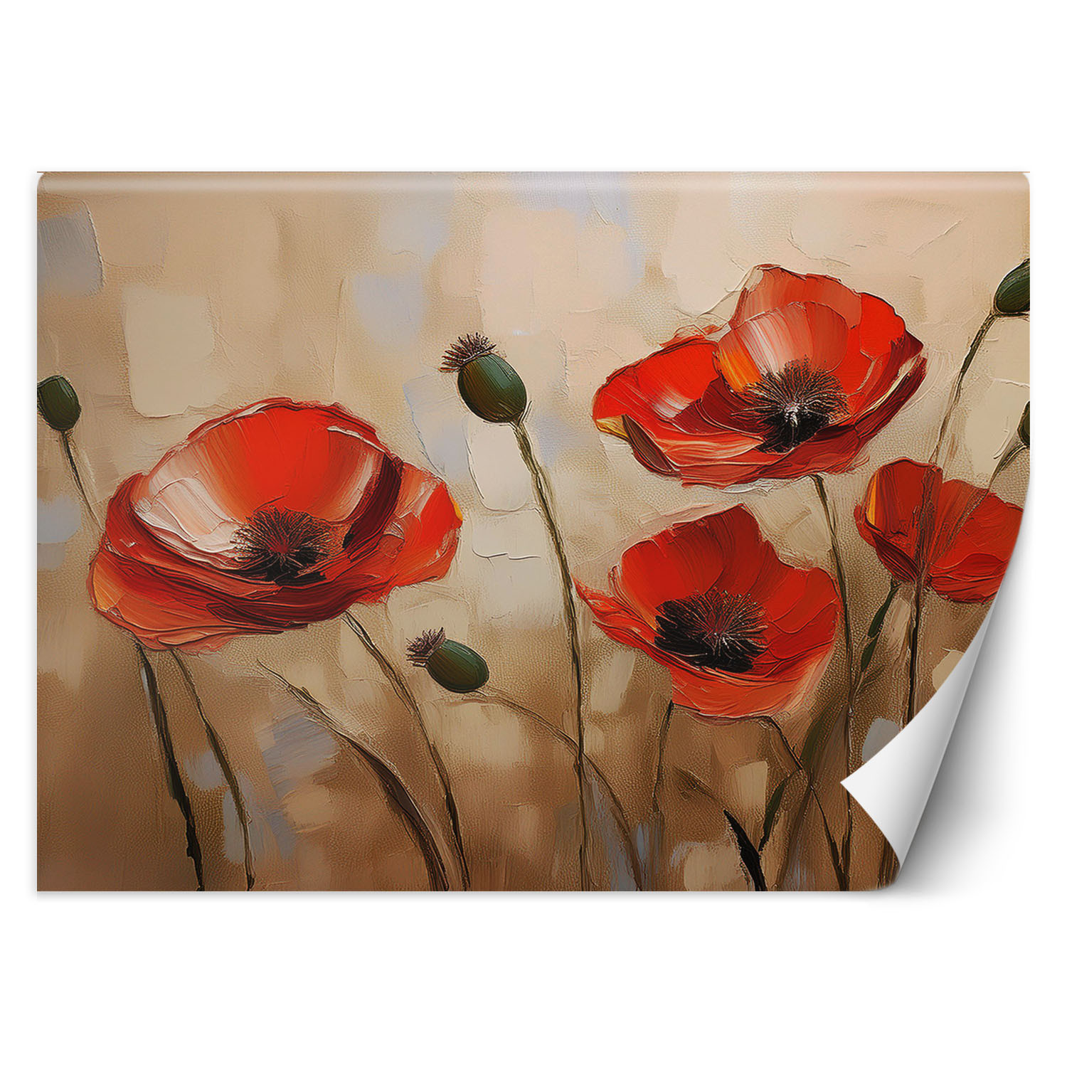 Feeby Fototapeta, Malowane maki 150x105