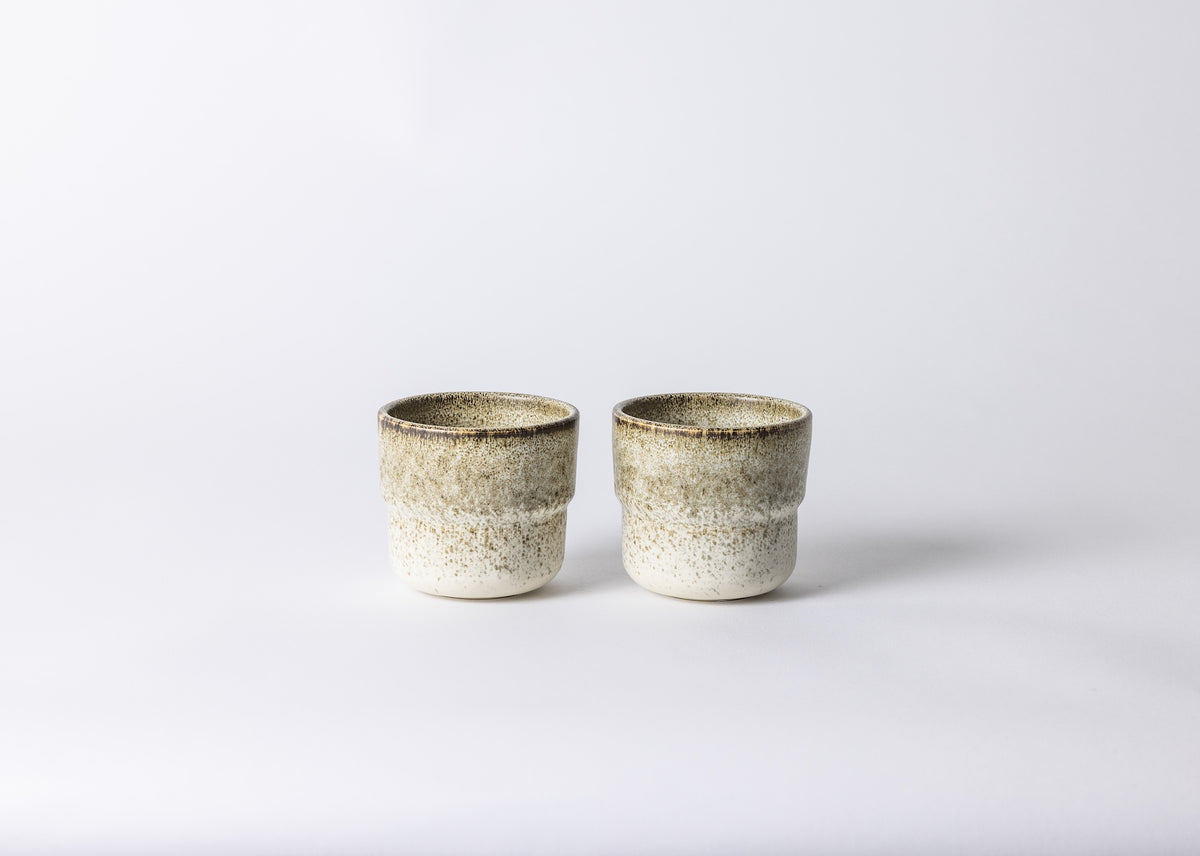 Mimo Homeware koffiekopje Broken Shells - 230 ml - set van 2