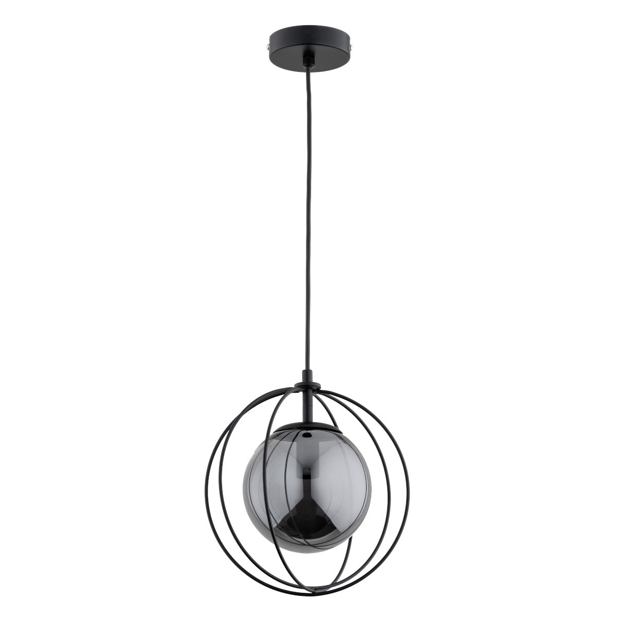 Lampa wisząca czarna SONAR 1xE14x10W wym: 75x24x12,5 cm Alfa