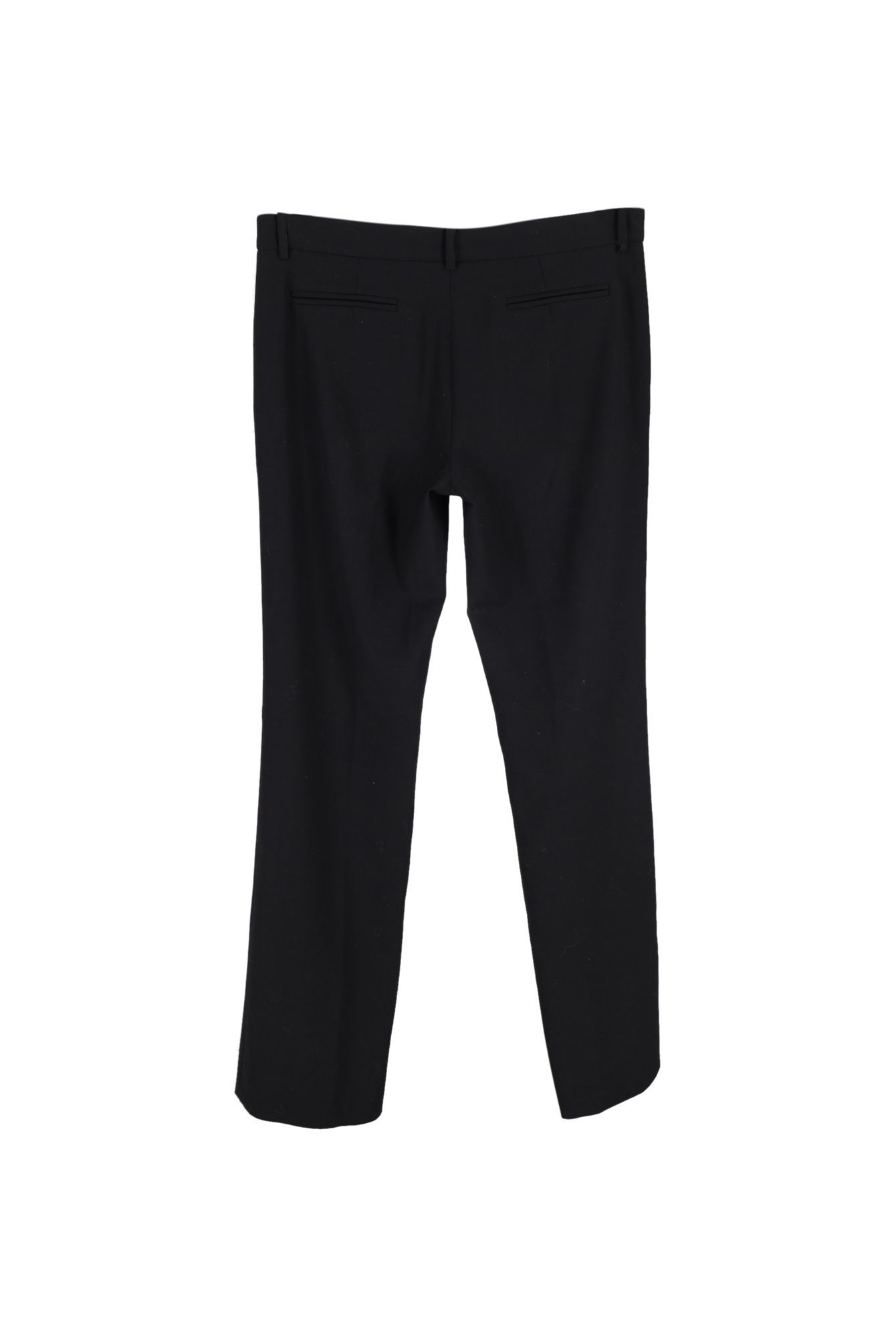 Magda Butrym Preloved Straight-Leg Trousers in Black Cotton
