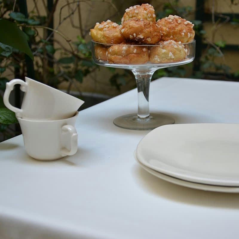 UNI - Nappe enduite rectangle 160 x 240 cm blanche