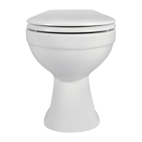 Stand WC, Tiefspüler, spülrandlos, Keramik, weiß