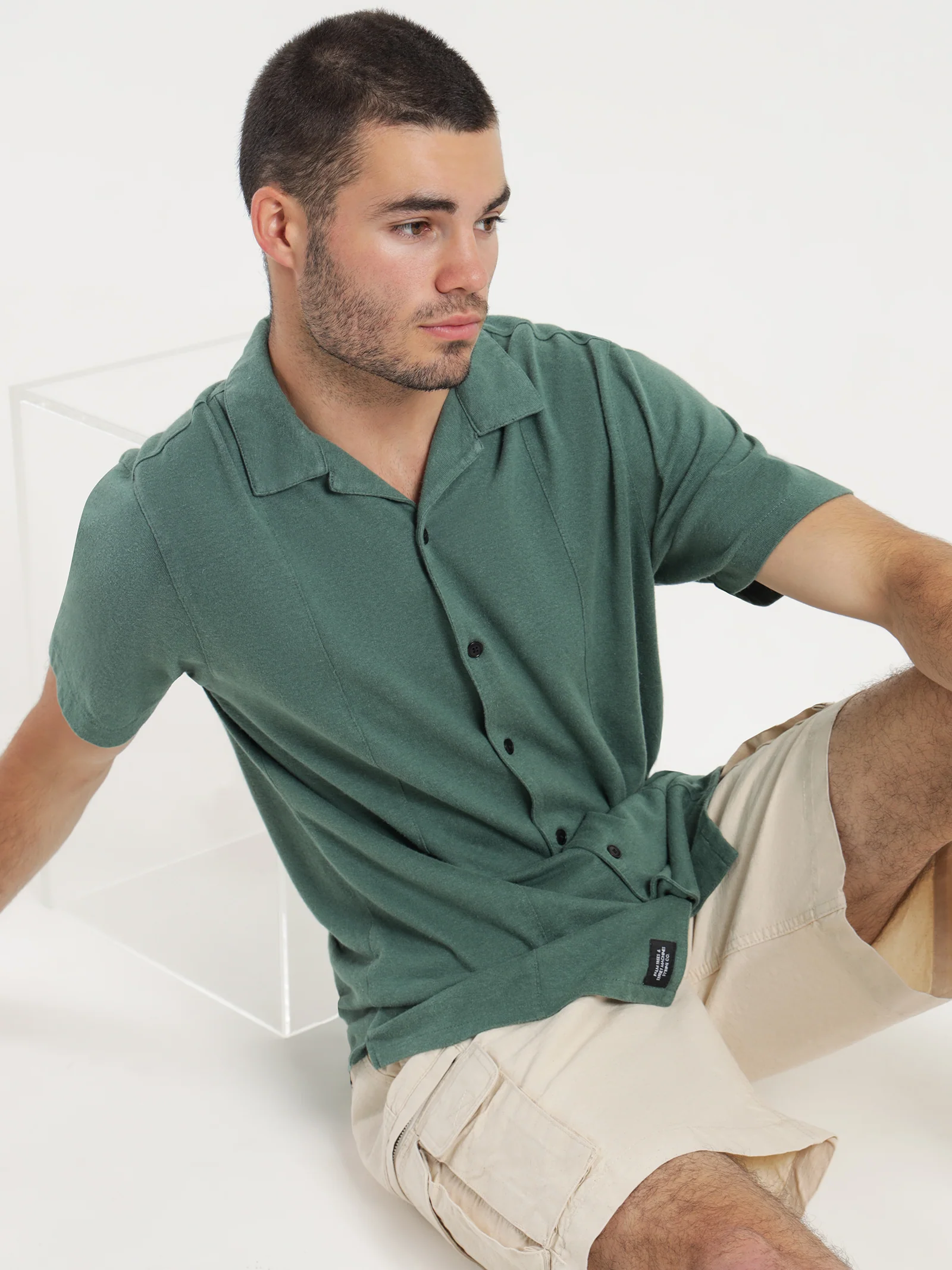 Hemp Some Kind of Paradise Bowling Shirt