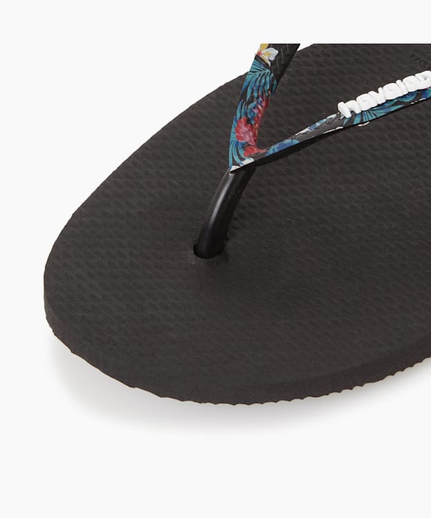 Floral Flip Flops Black - Havaianas Floral Flip Flops