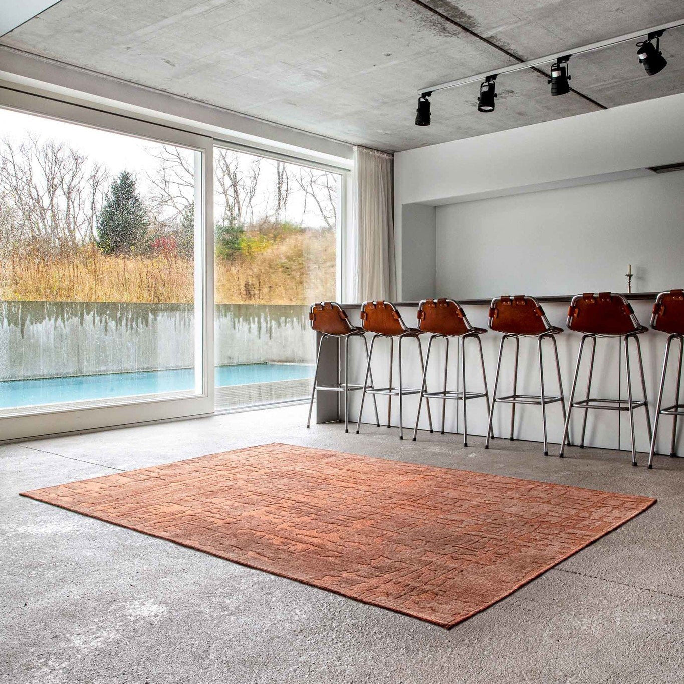 Louis de Poortere Structures Vloerkleed 240 x 340 cm - Za Copper