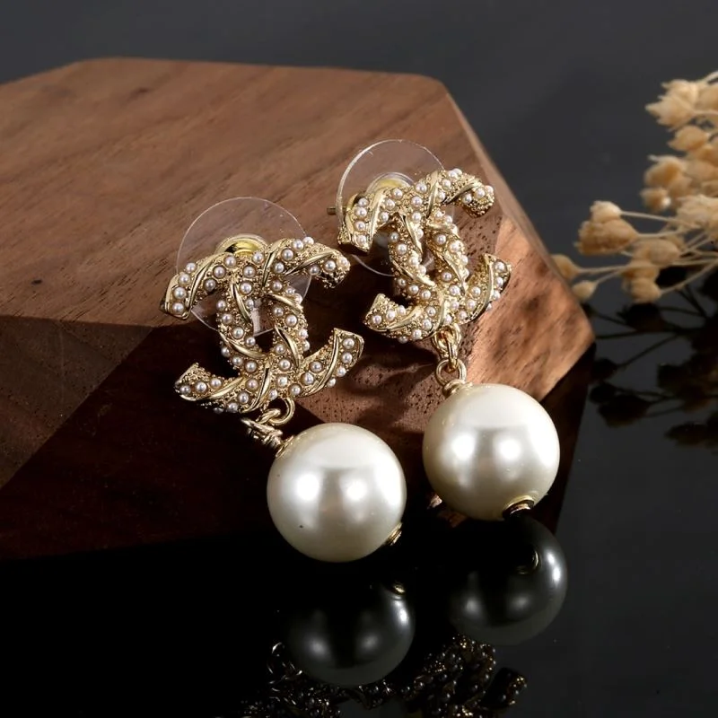 Chanel Pearl Double C Earrings