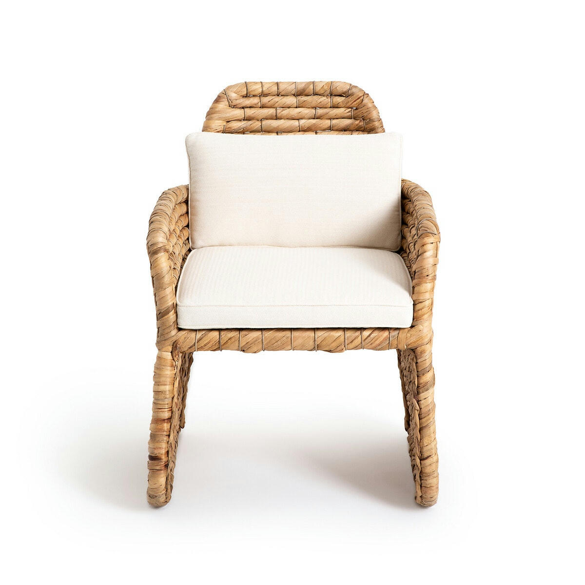 Fauteuil de table jacinthe d’eau tressée, Galbo