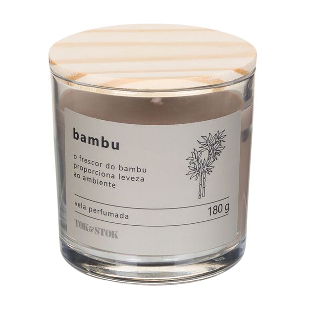 VELA PERFUMADA POTE BAMBU NATURALS