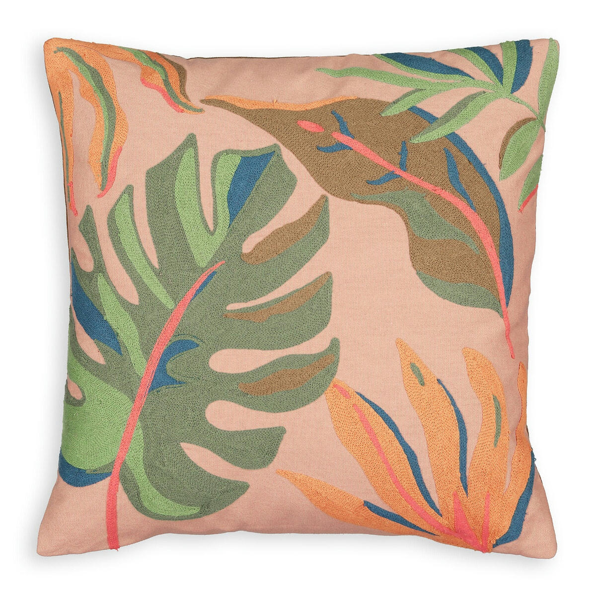 Housse de coussin brodée 40x40 cm, Joao