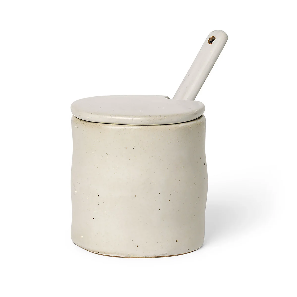 Ferm Living - Flow Marmeladenglas mit Löffel
