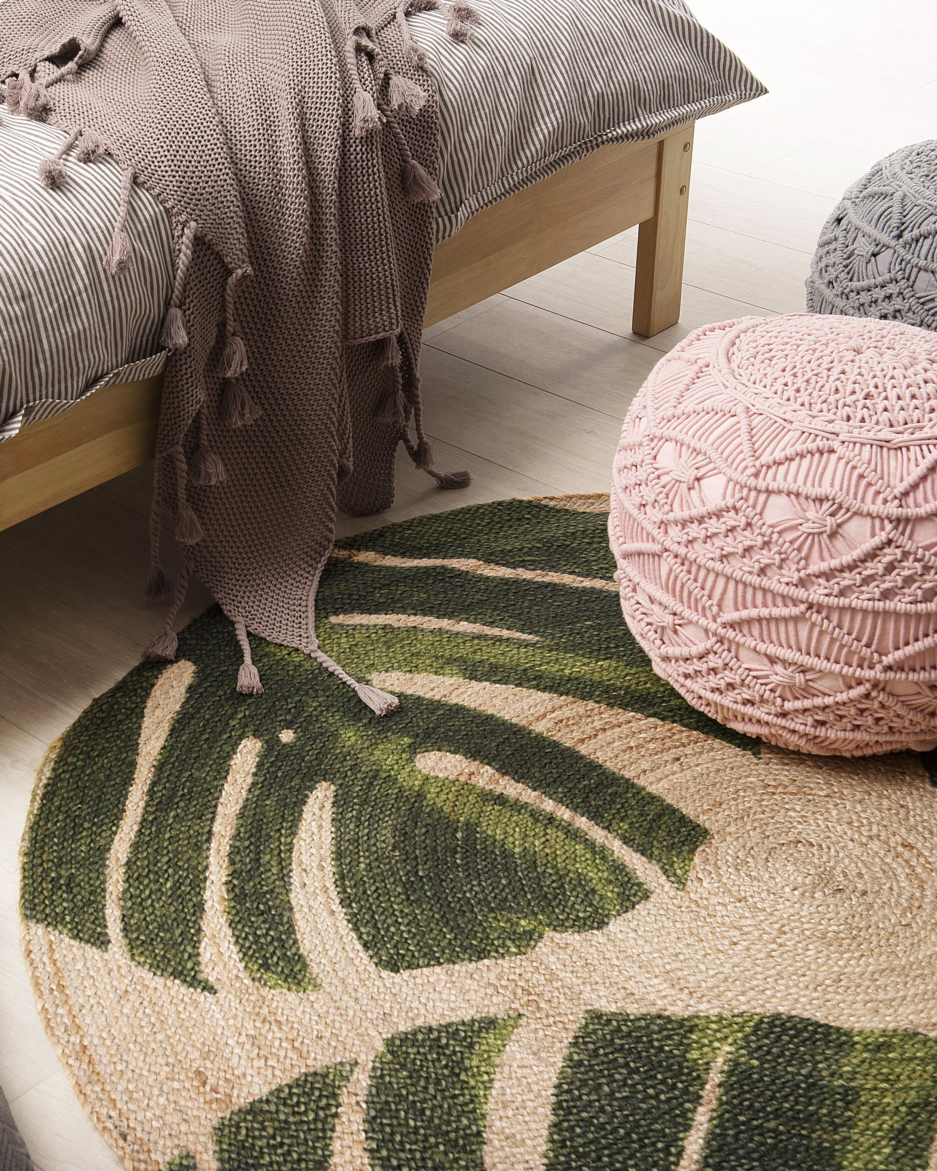 Rug INCIK Beige ? 140 cm Jute
