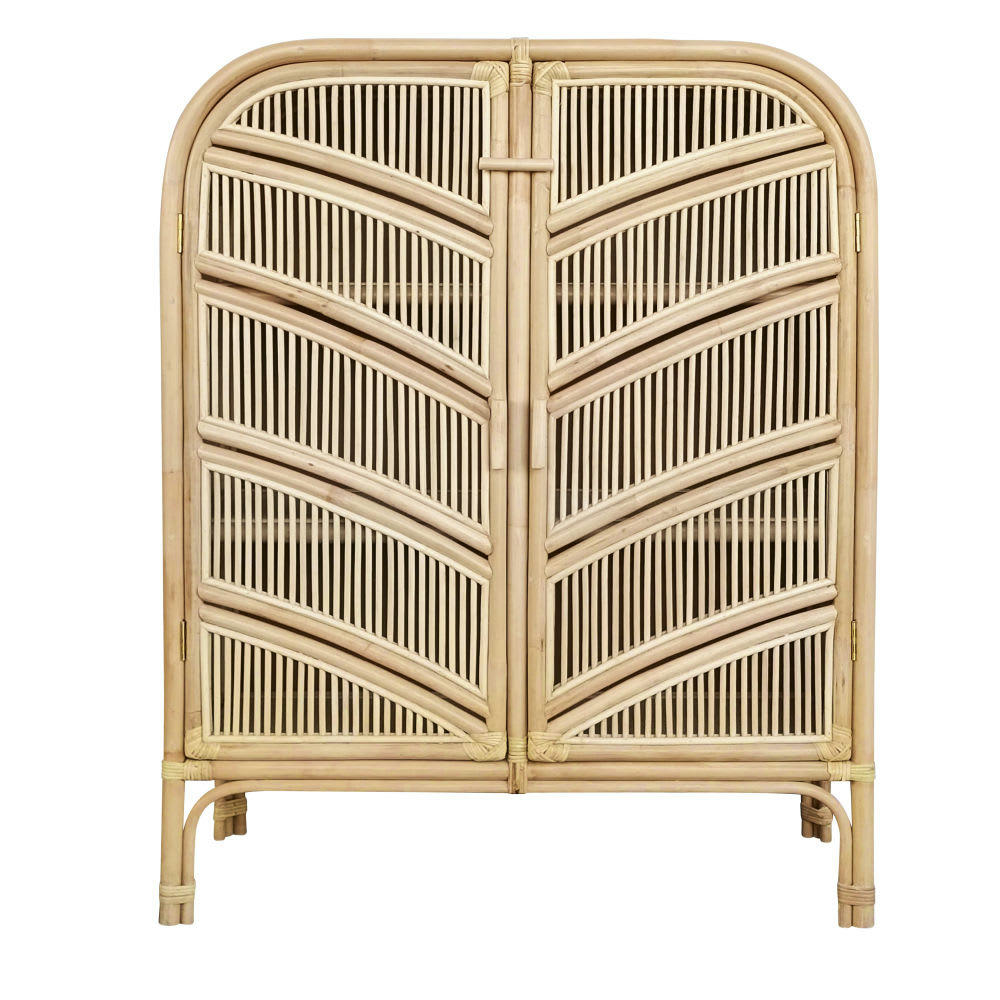 Bornéo - Cabinet de rangement 2 portes cannage en rotin