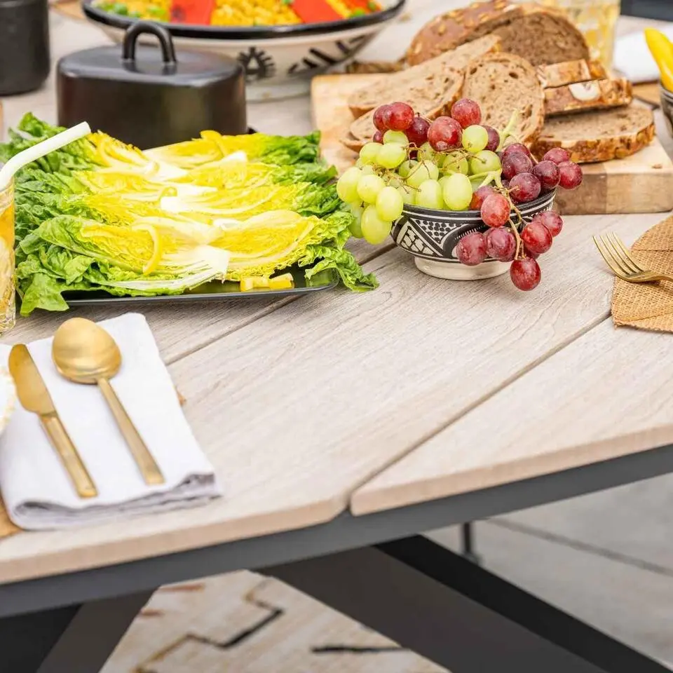 Aleria tuinset 7-delig - Tulli triangle tafel 170 cm