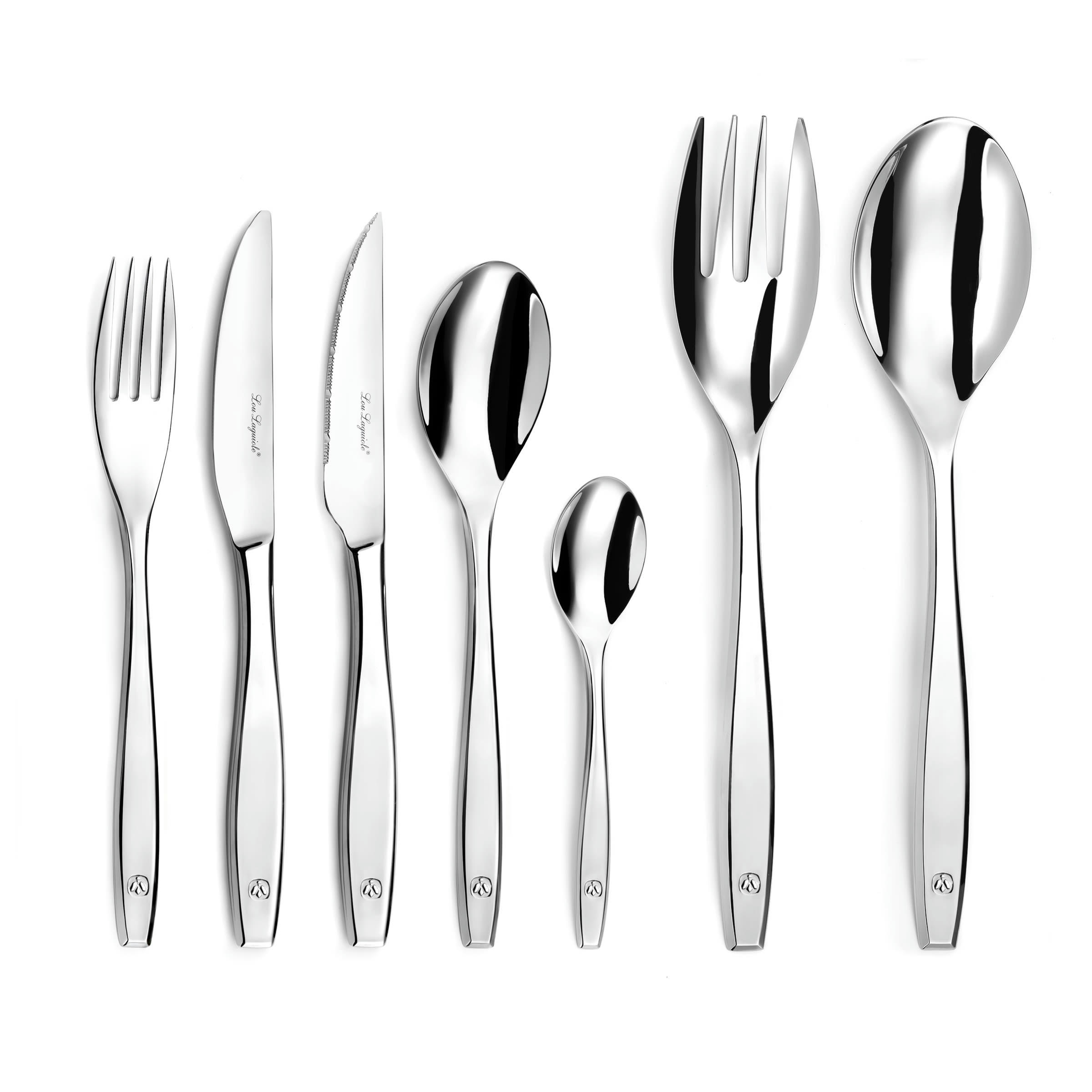 FIGURE - Ménagère 62 couverts en Acier Inoxydable