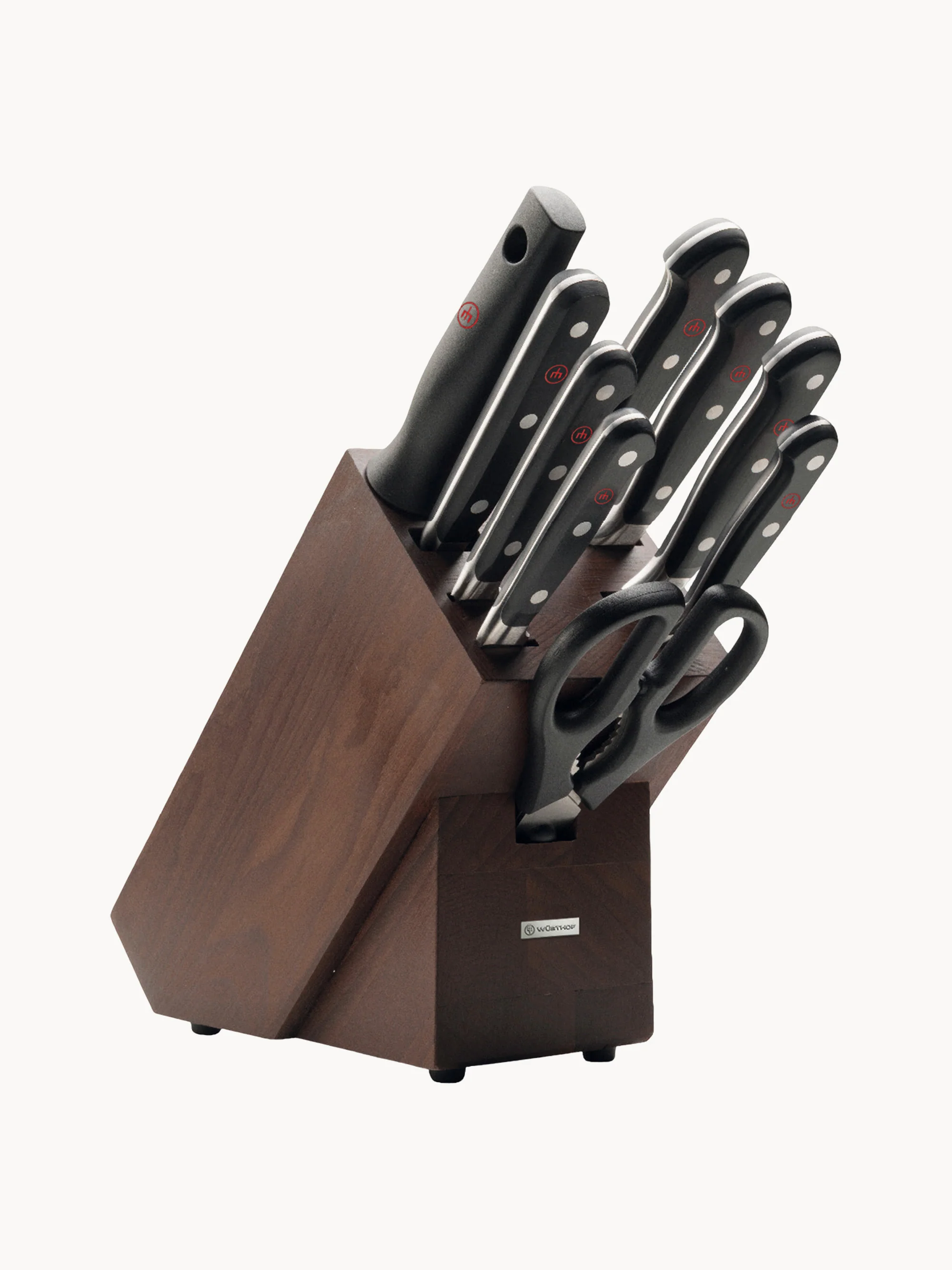 Messerblock Classic aus Eschenholz, 9er-Set