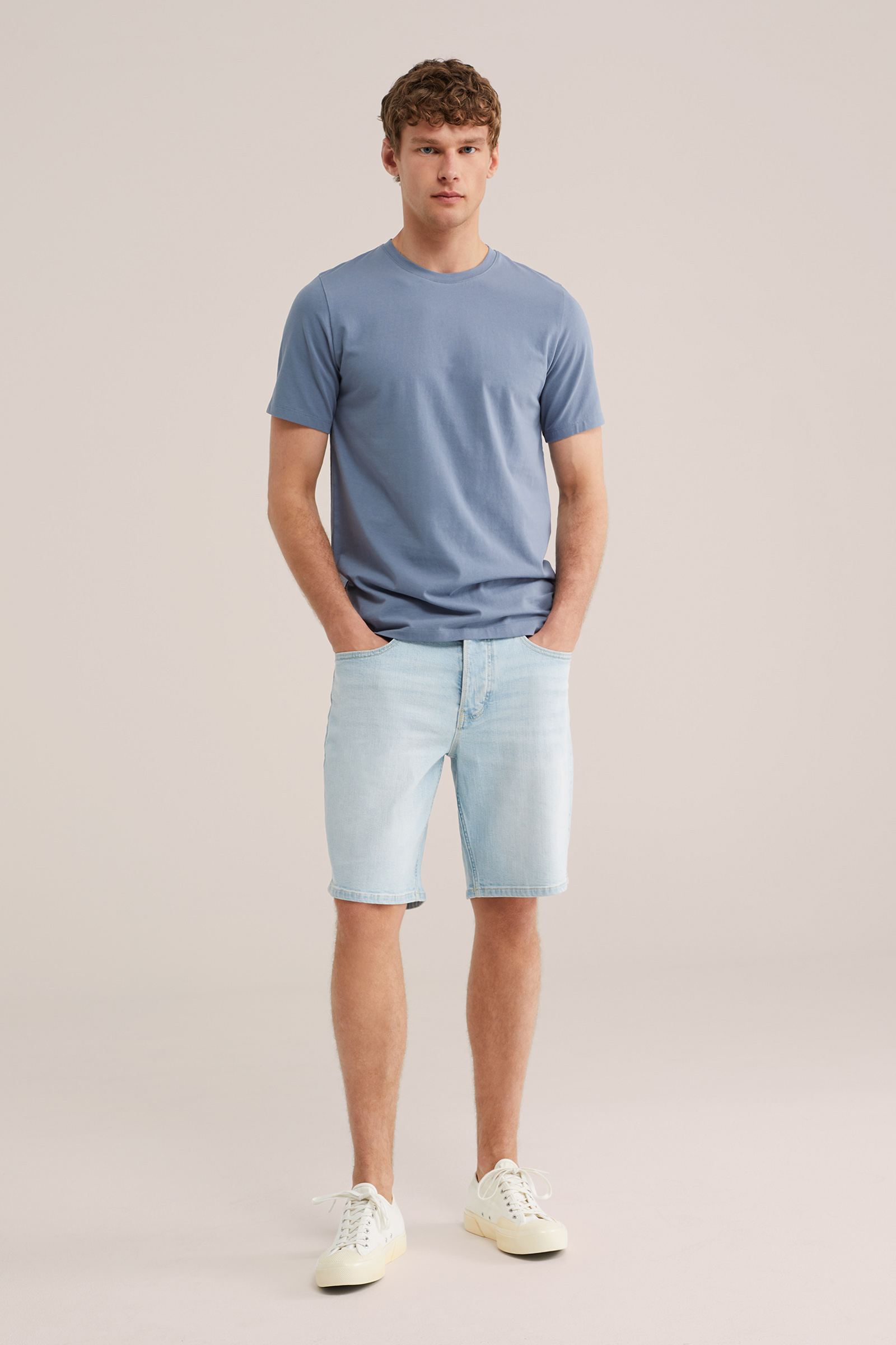 Heren slim fit T-shirt