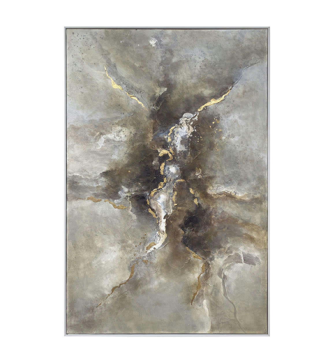 BERNA - Tableau à l'huile en bois gris, 100x150 cm