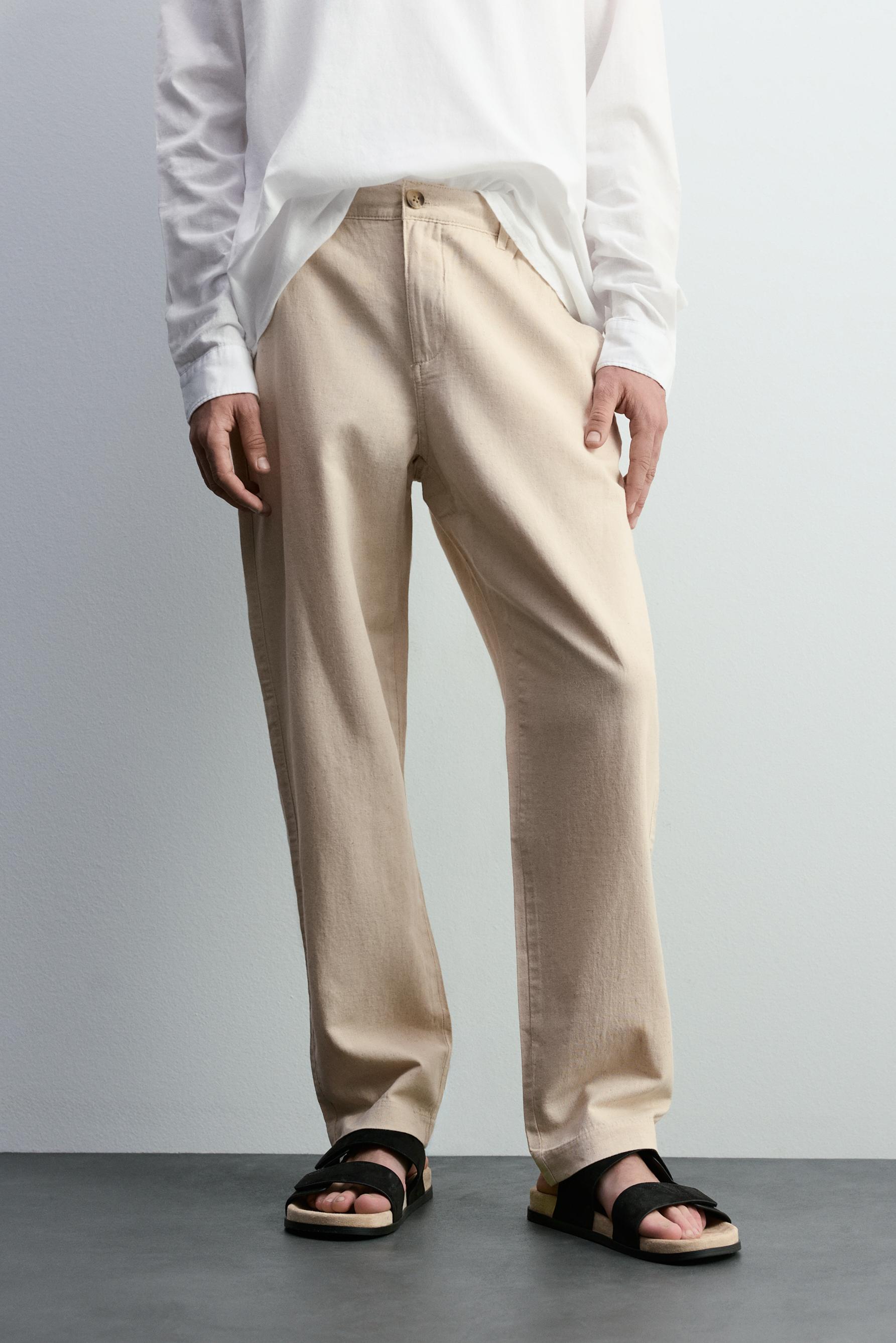 Pantalón vestir algodón - lino