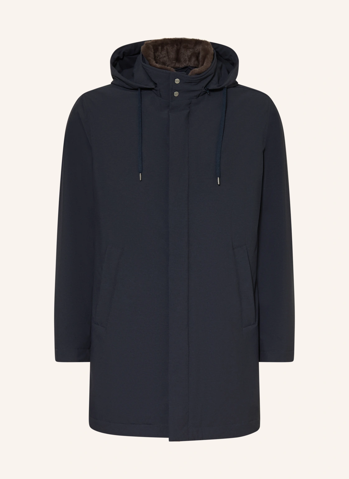HERNO Parka mit abnehmbarem Kunstfell und abnehmbarer Kapuze