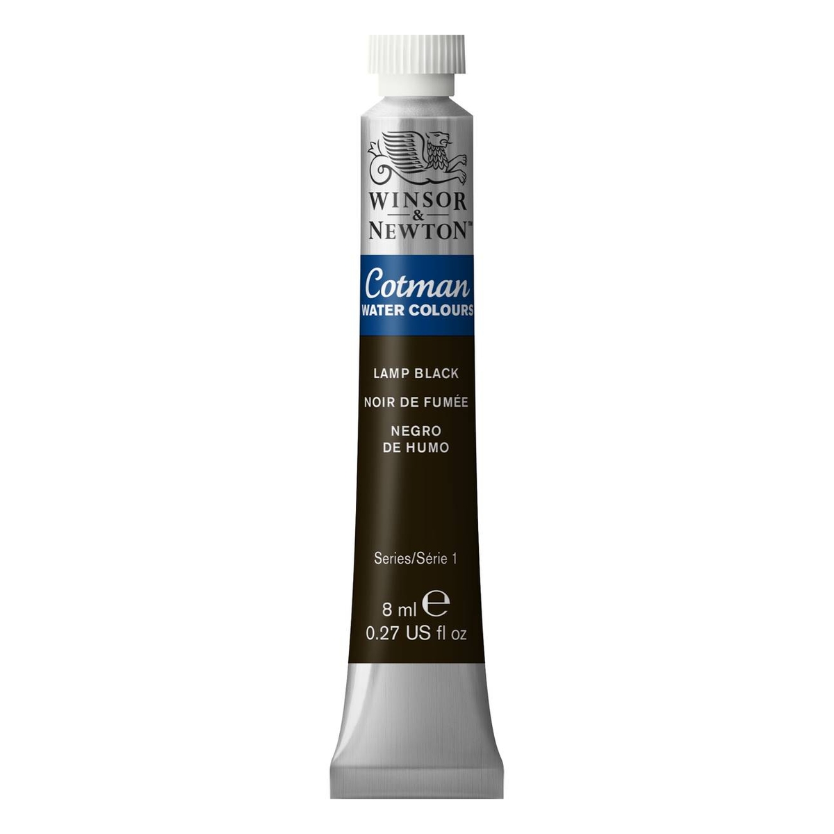 Winsor & Newton Cotman Lamp Black Watercolour Tube 8ml (337)
