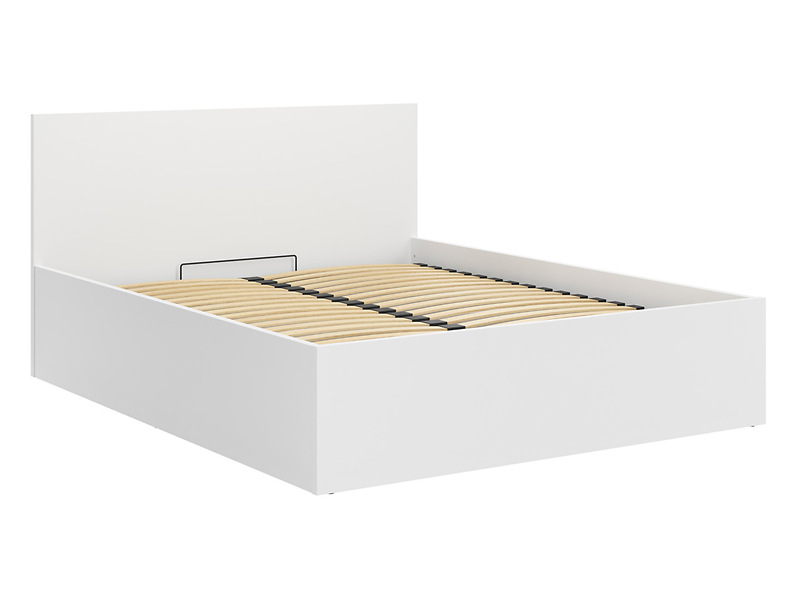 Łóżko Tritex 160x200 ze stelażem i pojemnikiem białe