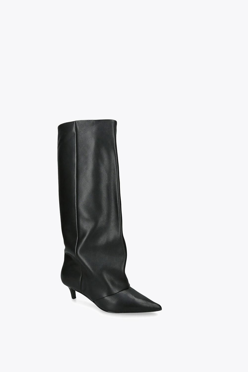 STEVE MADDEN Luca Black' Leather Boots