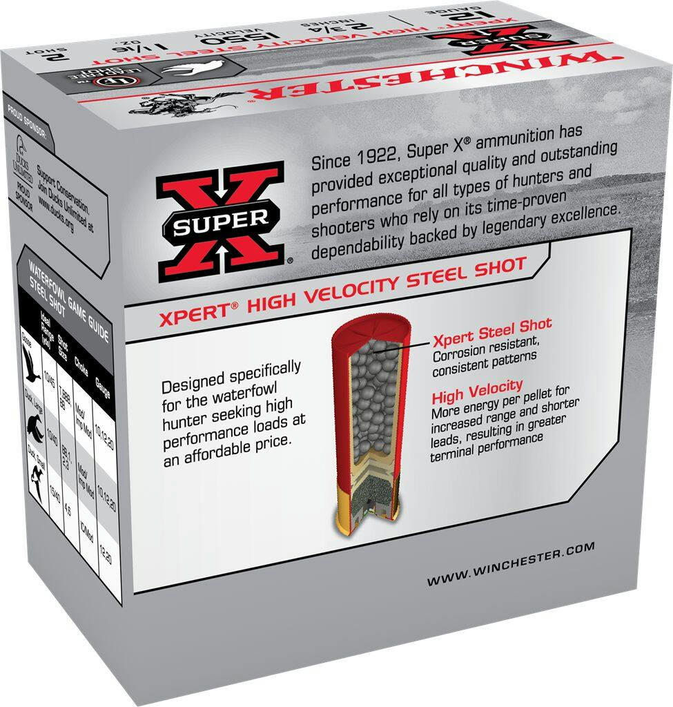 Winchester 12-Gauge XS122 1-1/8 #2 Steel Shot Shells
