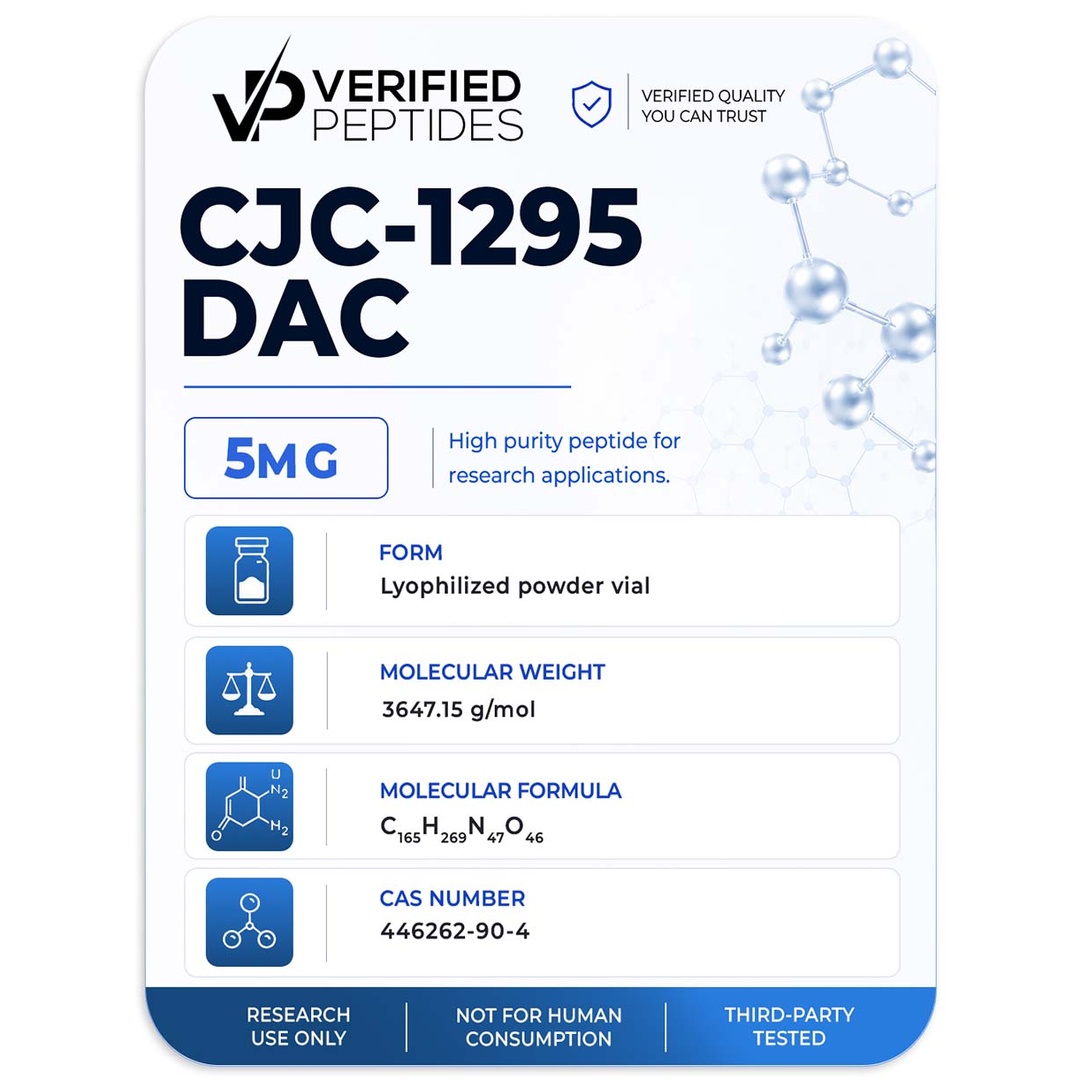 Verified Peptides CJC-1295 (with DAC) for Sale