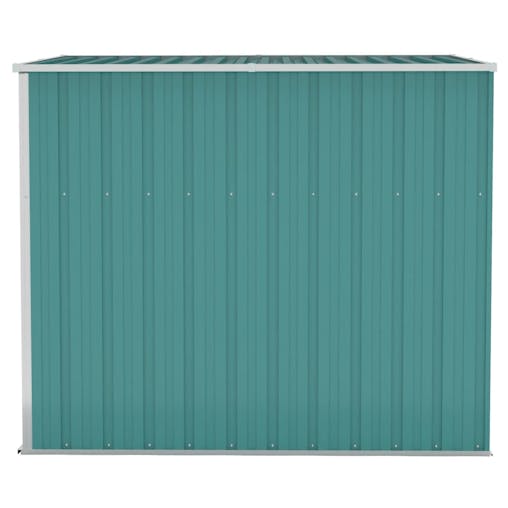 NNEVL Wall-mounted Garden Shed Green 118x194x178 cm Galvanised Steel