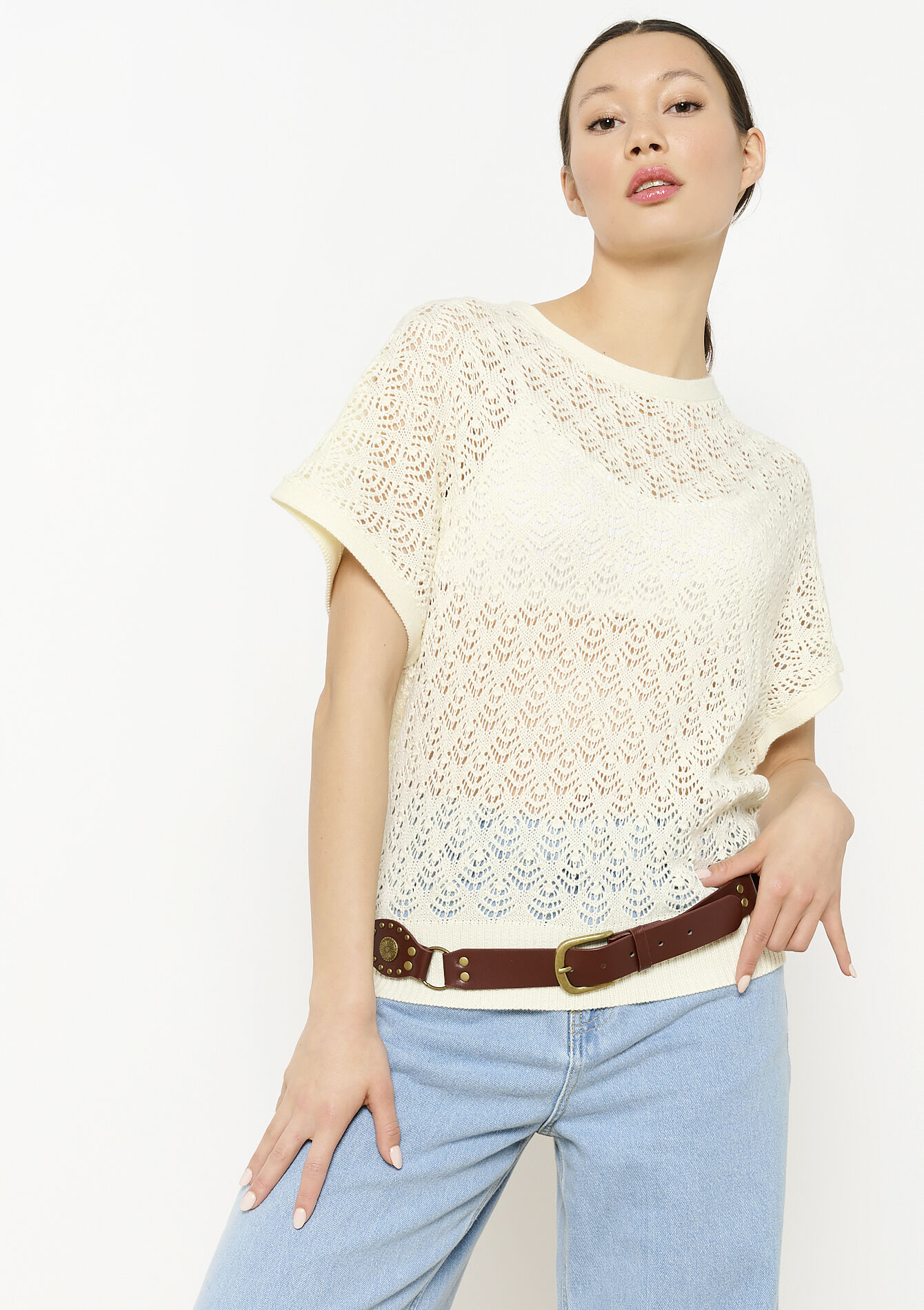 Genagelde riem in imitatieleer