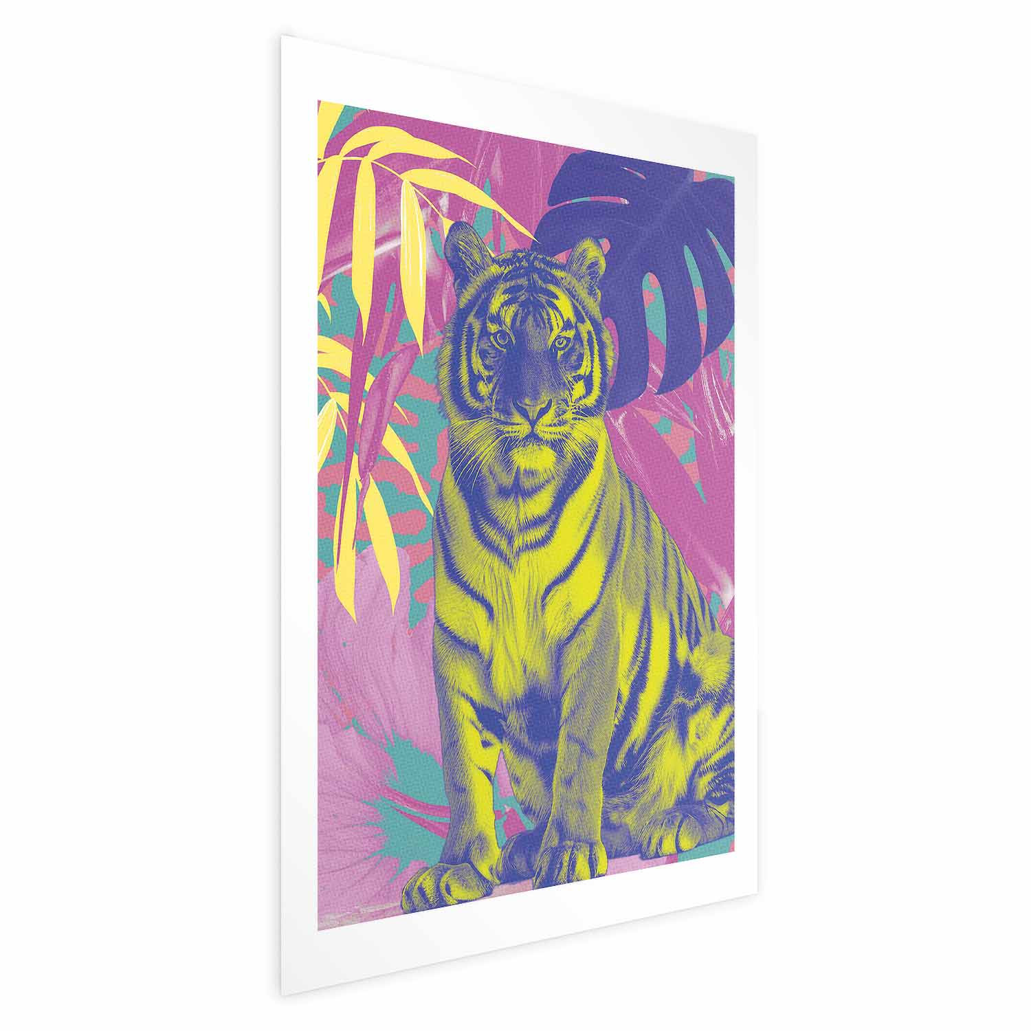 Plakat Kolorowy tygrys 40x60 cm