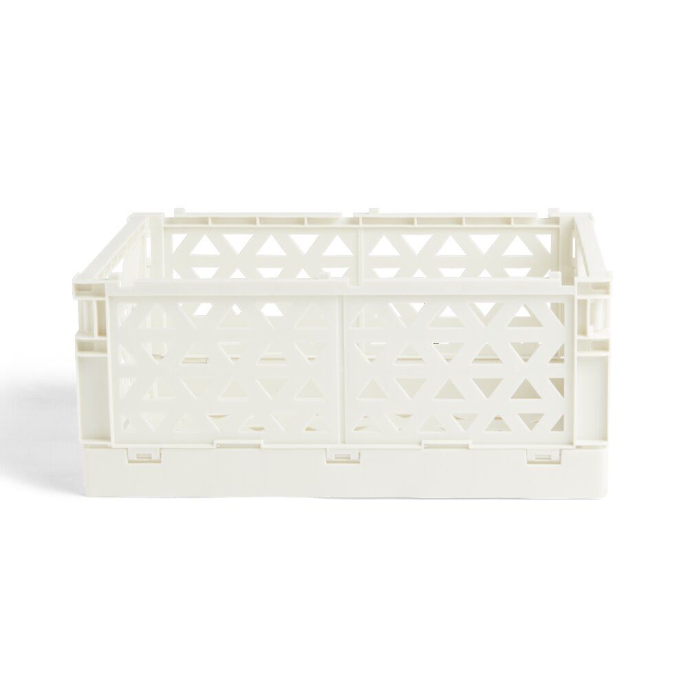 Caisse pliable beige pastel 9,1L- 33x23xH14cm