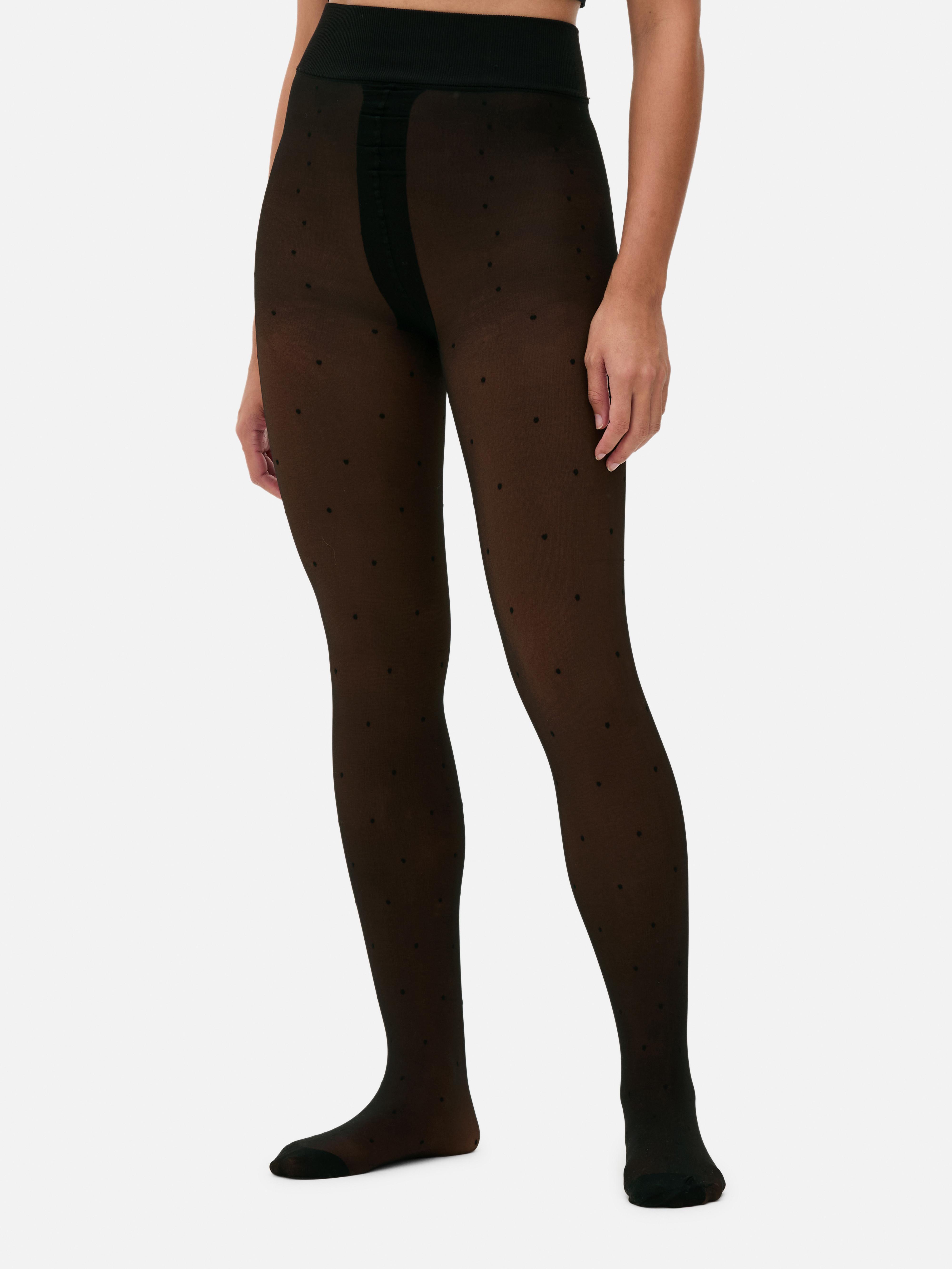 Velvet Spotted Plush Tights
