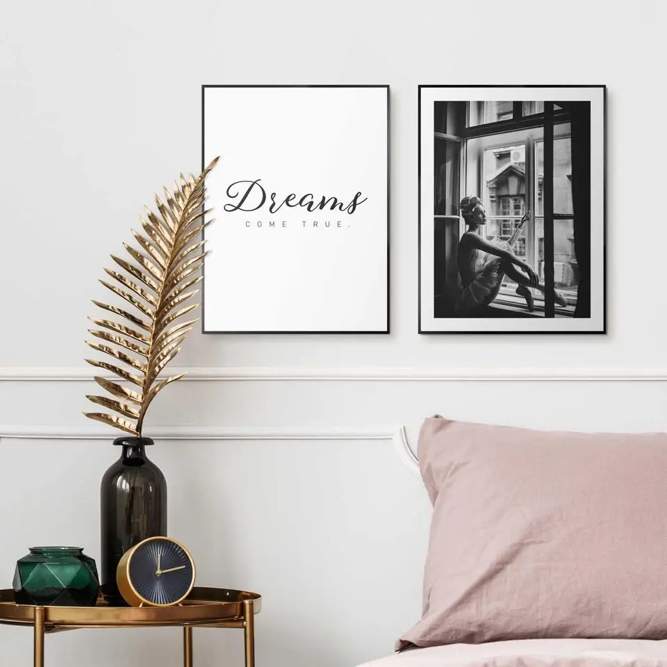 Set poster met lijst - Ballerina