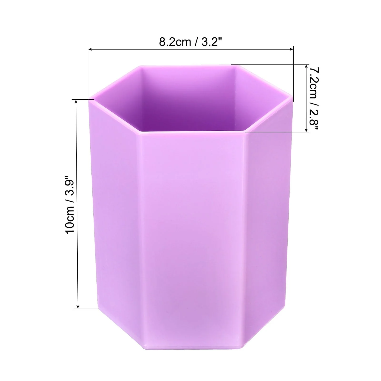 2pcs Pencil Holder, Makeup Brush Holder Hexagon Desktop Organizer