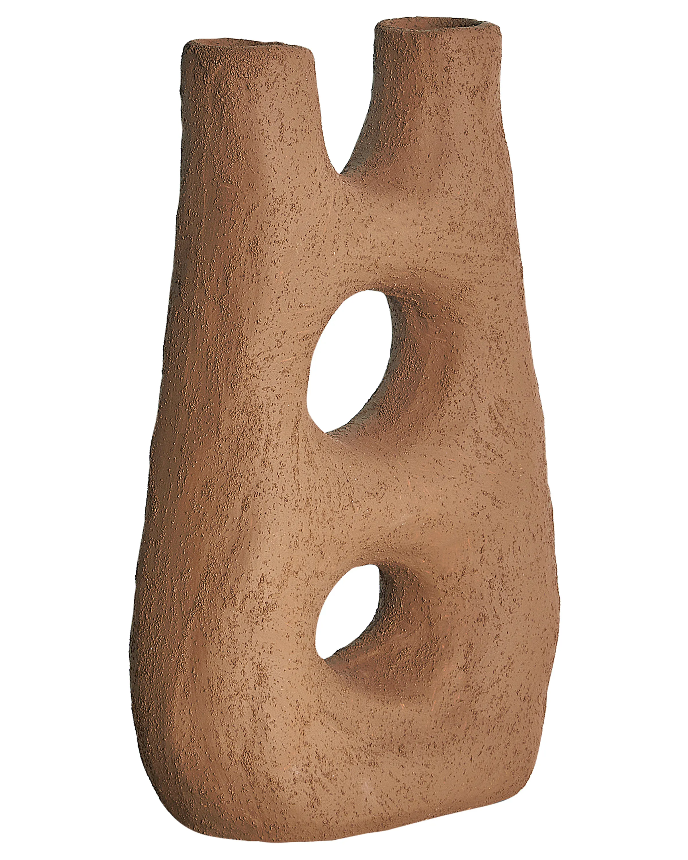 Flower Vase UARU Stoneware 27 cm Brown