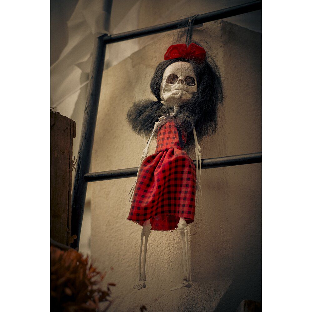 Poupée Halloween squelette à suspendre H44cm (2 modèles)