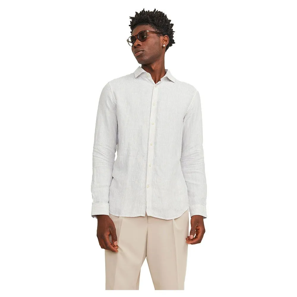 Jack & Jones Parker Linen Stripe long sleeve shirt