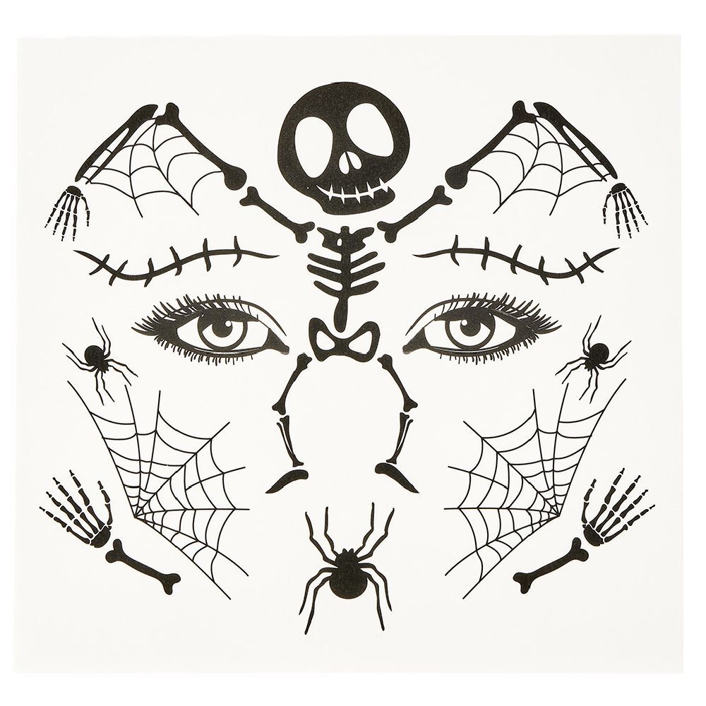 Tatouage éphémère visage enfant Halloween (2 modèles)