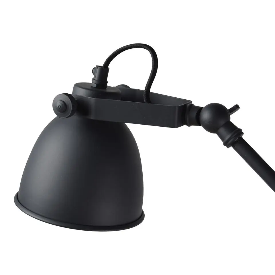 Klemlamp Worker &Oslash;12cm. vintage black