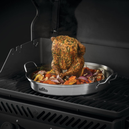 Support à poulet 3-en-1 en inox pour barbecue - Napoléon