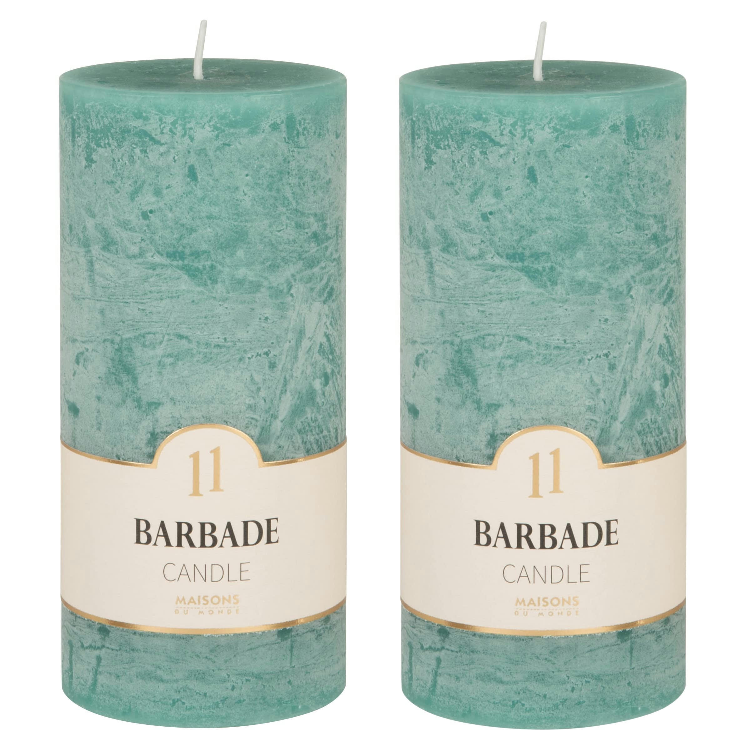 COLORAMA - Bougie parfumée turquoise H15, 490g