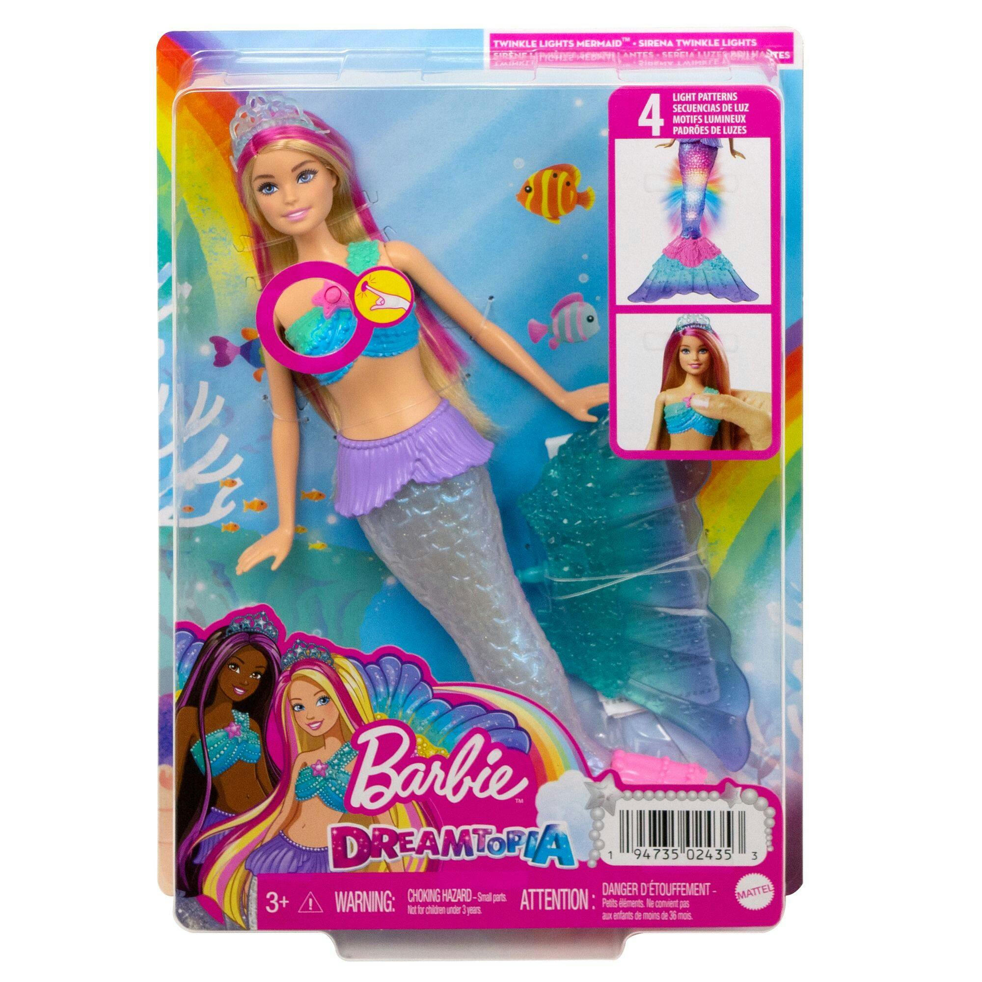 Barbie® Dreamtopia Twinkle Lights Mermaid™ Doll, Ages 3 to 7